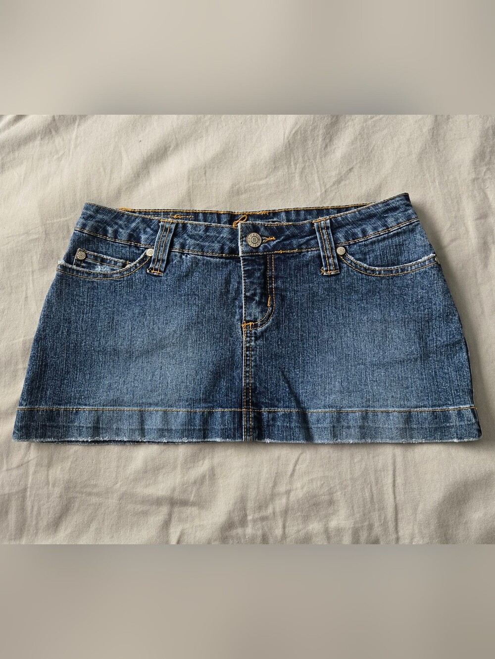 Vintage Y2K Bongo Denim Mini Skirt Size 1